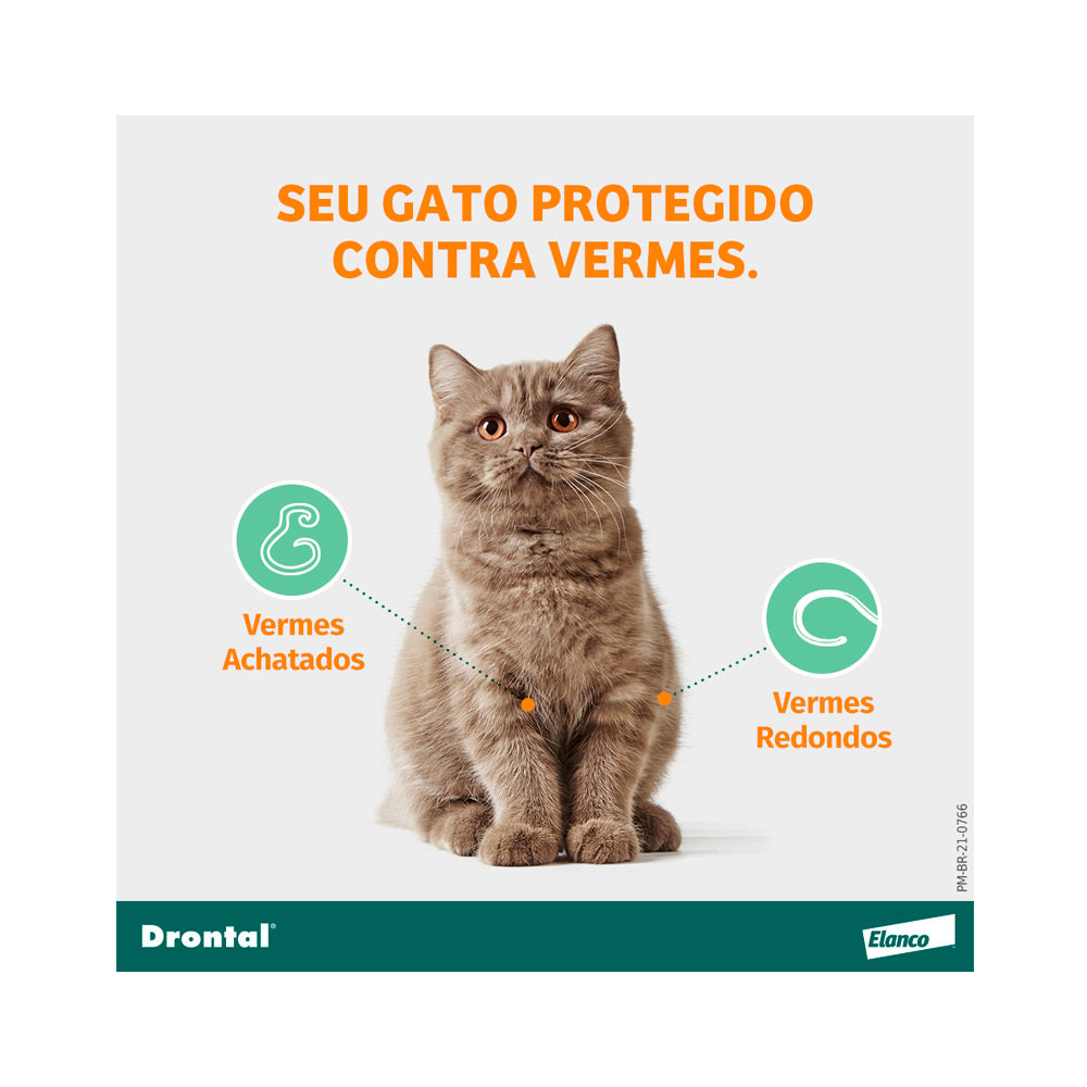 Drontal para Gatos com 4 comprimidos