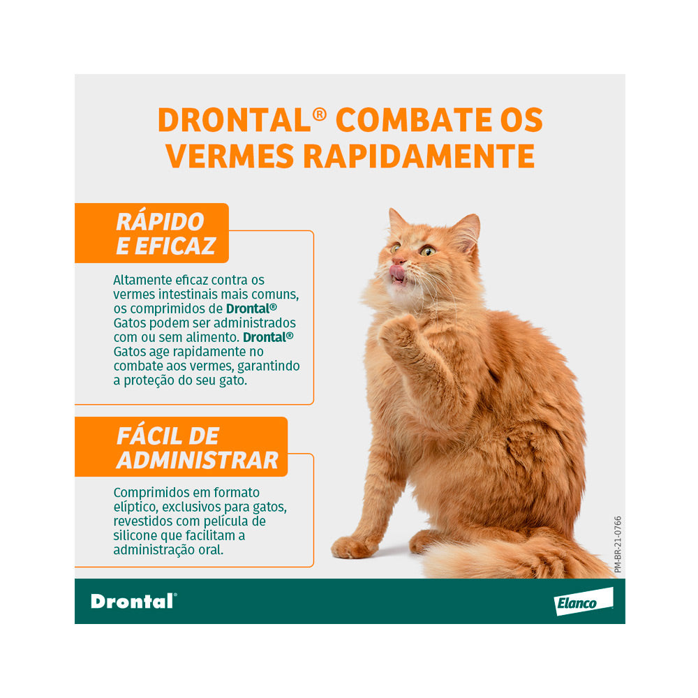 Drontal para Gatos com 4 comprimidos