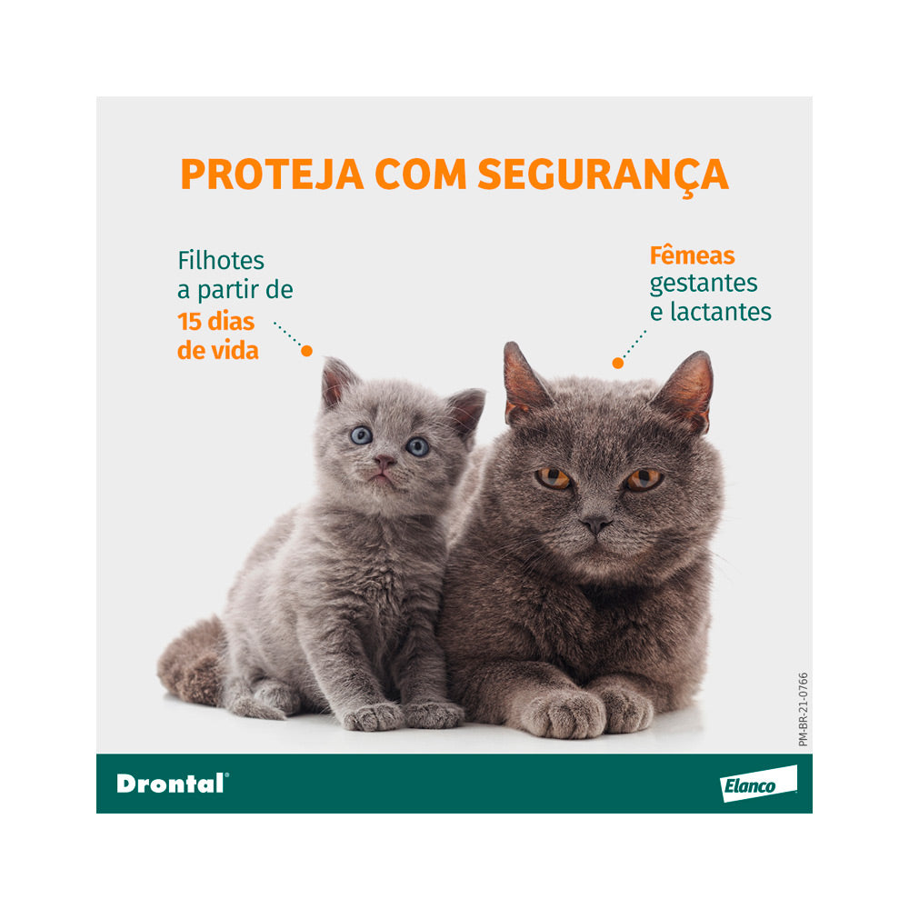 Drontal para Gatos com 4 comprimidos