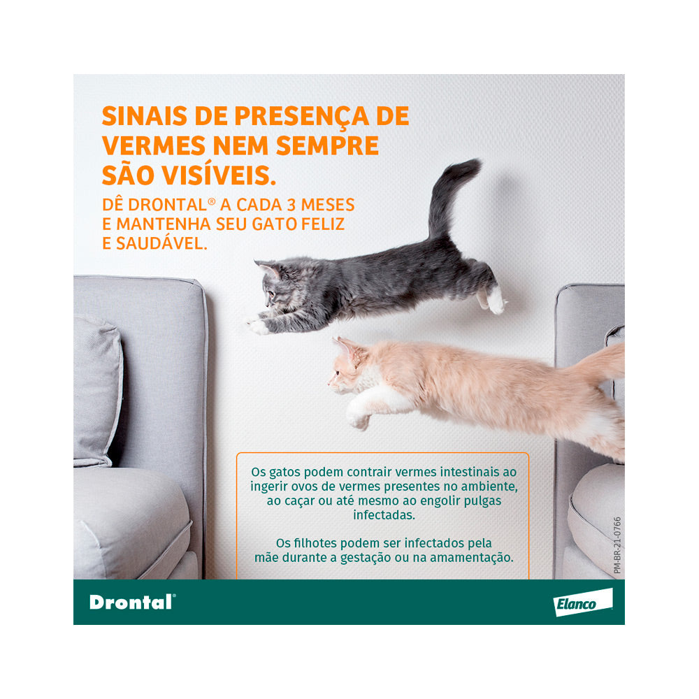 Drontal para Gatos com 4 comprimidos