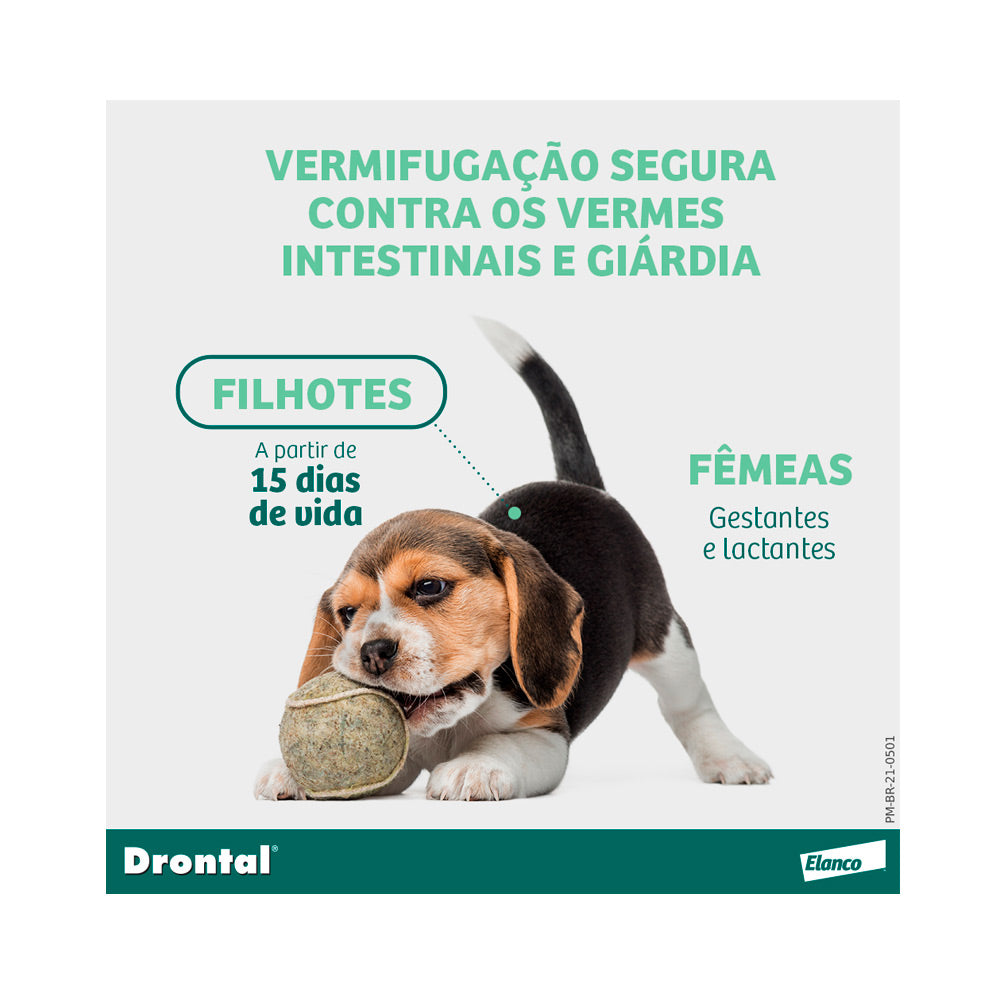 Vermífugo Elanco Drontal Plus Sabor Carne - Cães 10 Kg