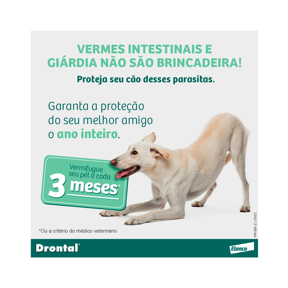 Vermífugo Elanco Drontal Plus Sabor Carne - Cães 10 Kg