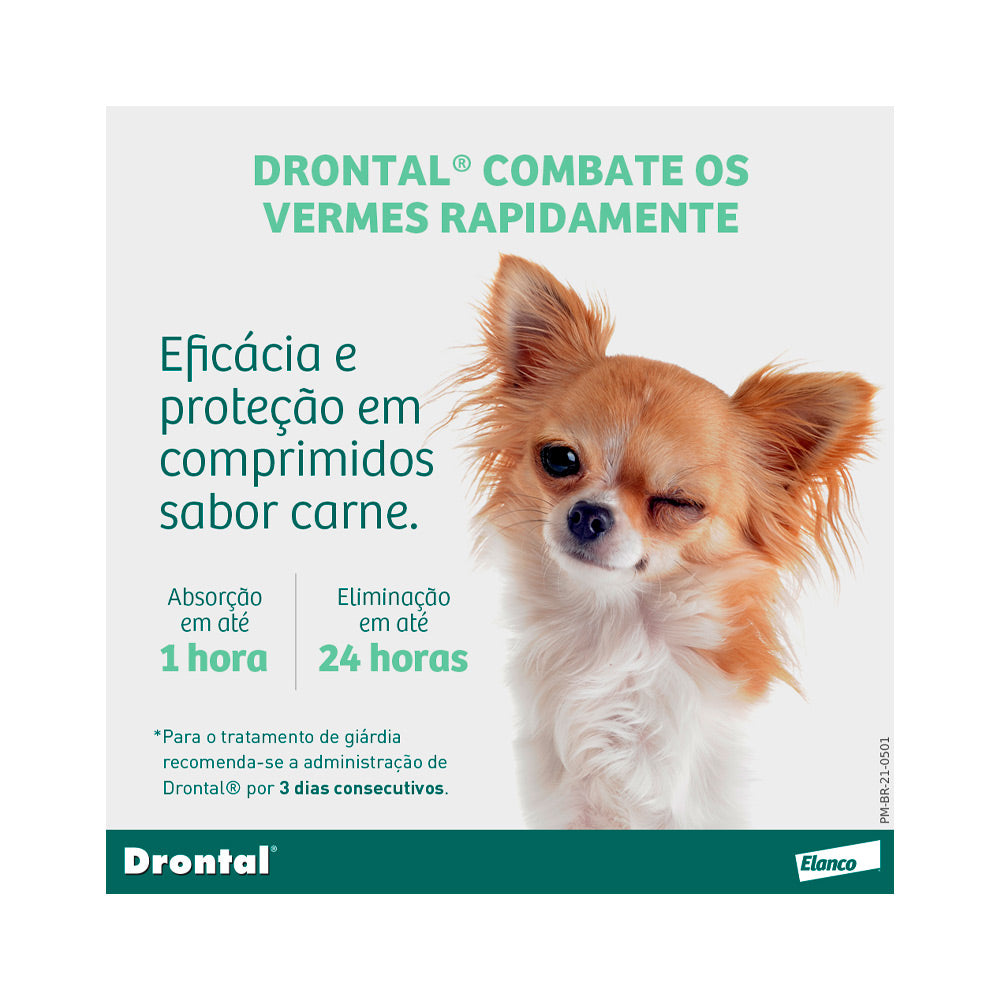 Vermífugo Elanco Drontal Plus Sabor Carne - Cães 10 Kg