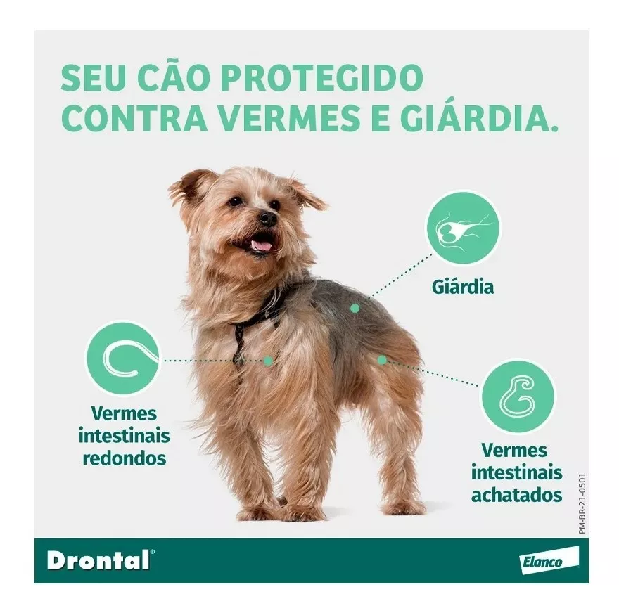 Vermífugo Drontal Plus Sabor Carne Cães 35kg