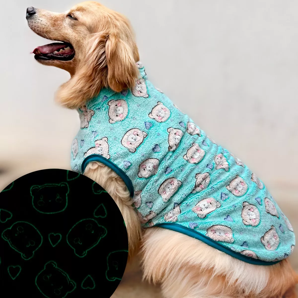 Roupa Pet Inverno Brilha no Escuro - Cachorros