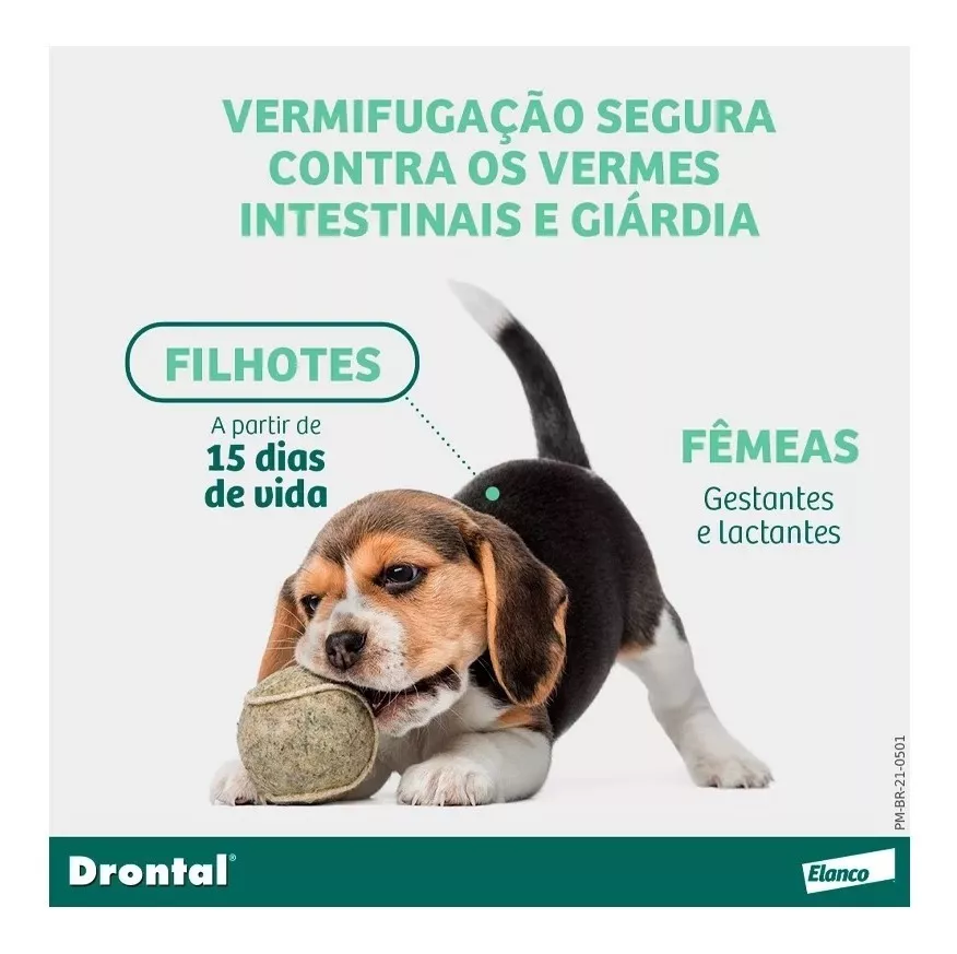 Vermífugo Drontal Plus Sabor Carne Cães 35kg