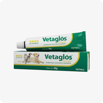 Vetaglos Pomada 50g Vetnil para Cães e Gatos