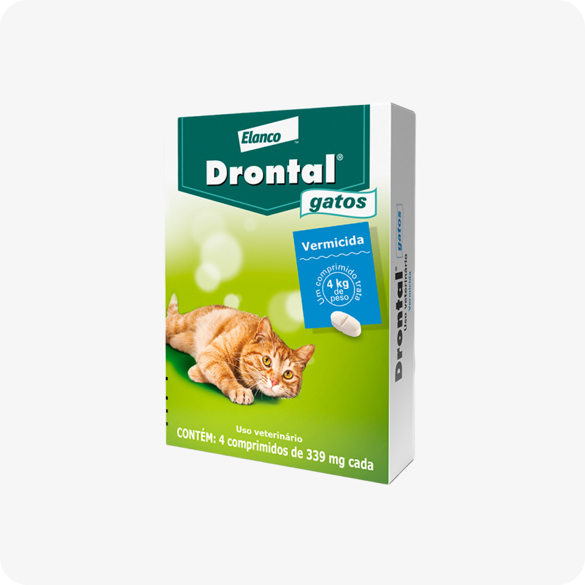 Drontal para Gatos com 4 comprimidos