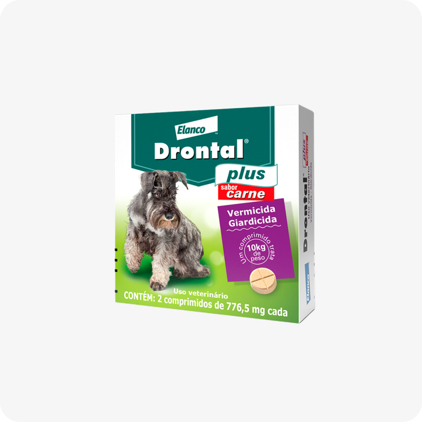 Vermífugo Elanco Drontal Plus Sabor Carne - Cães 10 Kg